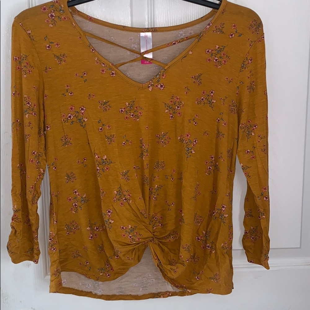 Long Sleeve Burnt Orange Floral Long sleeve